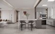 Modern living room and dining room kitchen interior scene - Thumbnail 5