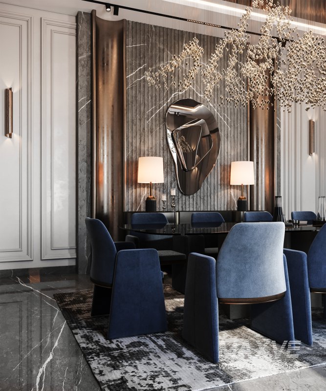 luxury salon and dining neoclassic - Image 16