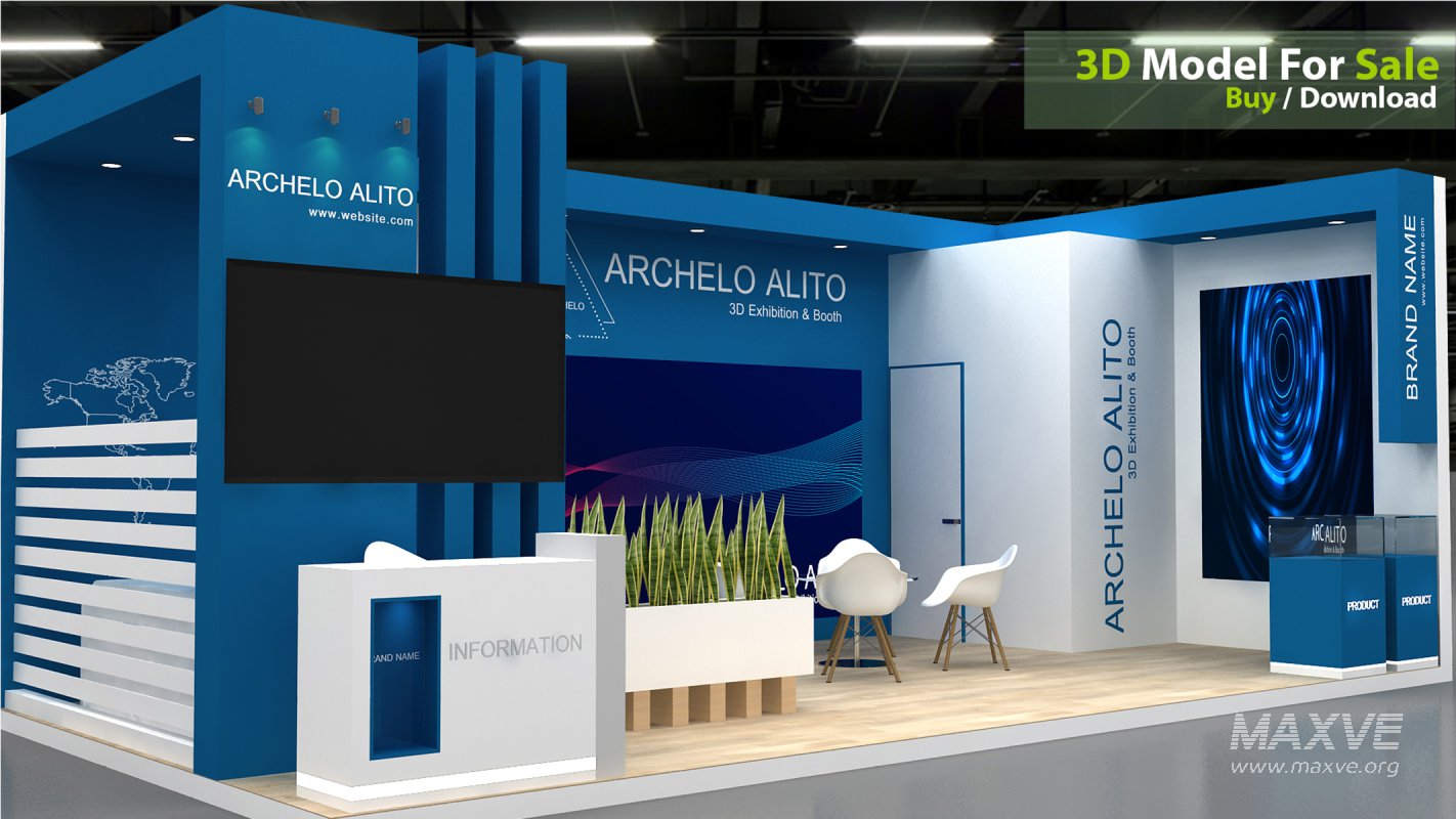exhibition 3d model - Image 5