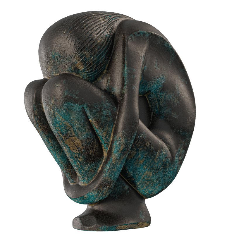 Antique Embrace of Life Statue - Image 3