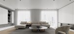 Modern living room and dining room interior scene - Thumbnail 2