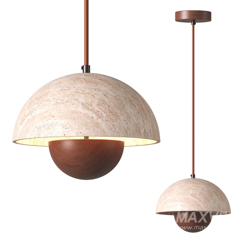 Bud Travertine Pendant Lamp - Image 4