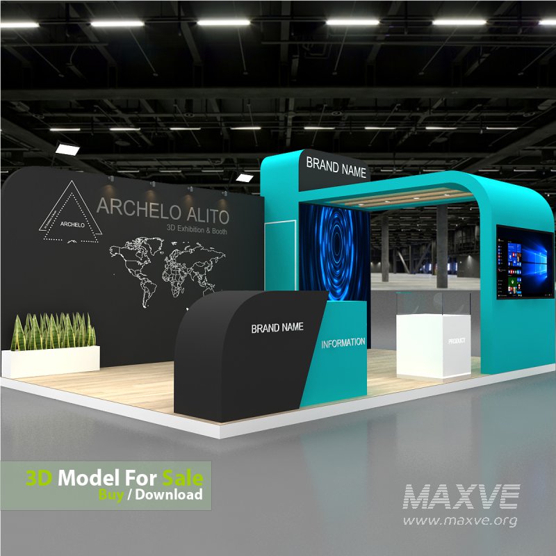 Exhibition Booth 3D Model - Image 7