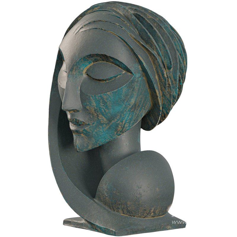 Antique Serene Meditation Figure Sculpture - Image 5