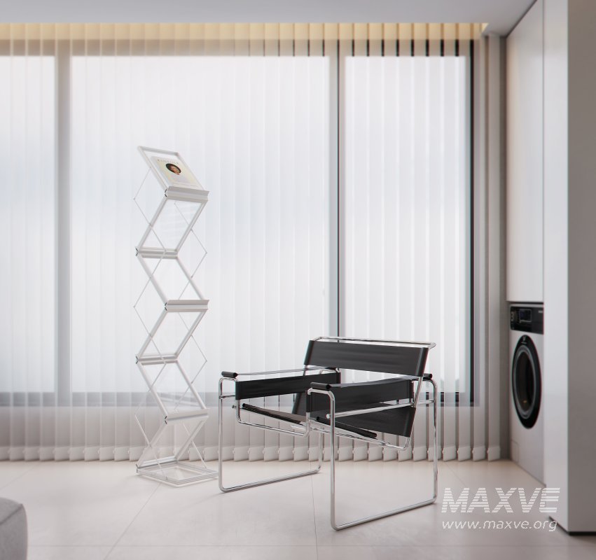 Modern living room and dining room interior scene - Image 4