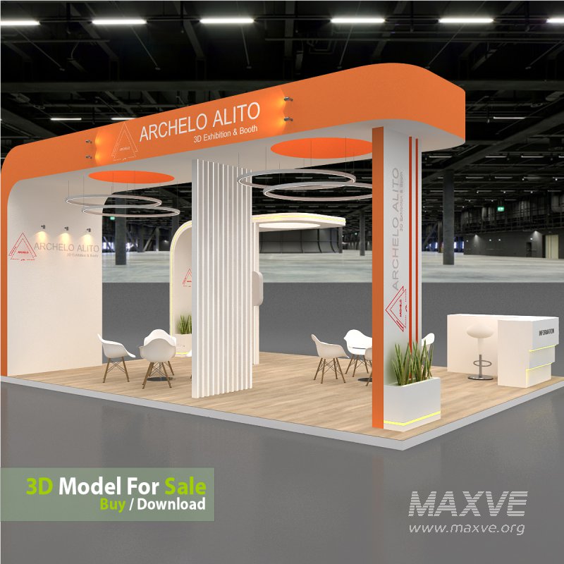exhibition 3d model - Image 8