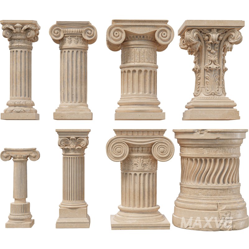 08 Classical Architectural Columns Collection -Doric Ionic-Corinthian Orders - Image 4