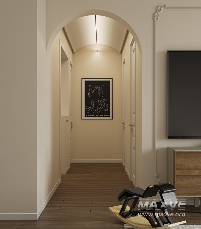 Modern living room and dining room interior scene - Image 6