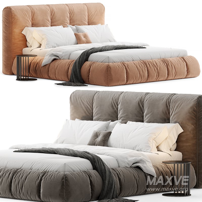 Almonzo Simple Modern Upholstered Bed Frame King By Casaspace - Image 6