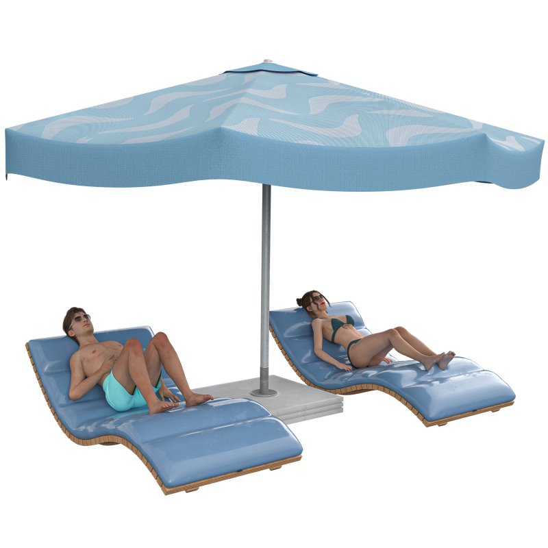 Sunbathing Lounge Duo - Image 2