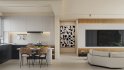 Modern living room and dining room interior scene - Thumbnail 3