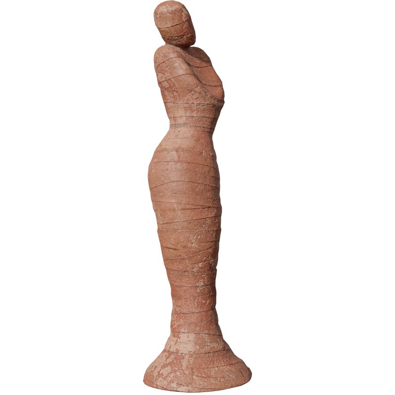 Stand Mummy Clay Statue - Image 3