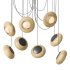 Bamboo 8 Lampshades Cluster Pendant Lamp - Thumbnail 2