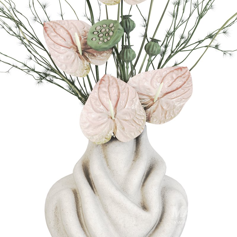 Flowers in Vase Collection 38 - Image 3