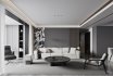 Modern living room and dining room interior scene - Thumbnail 1