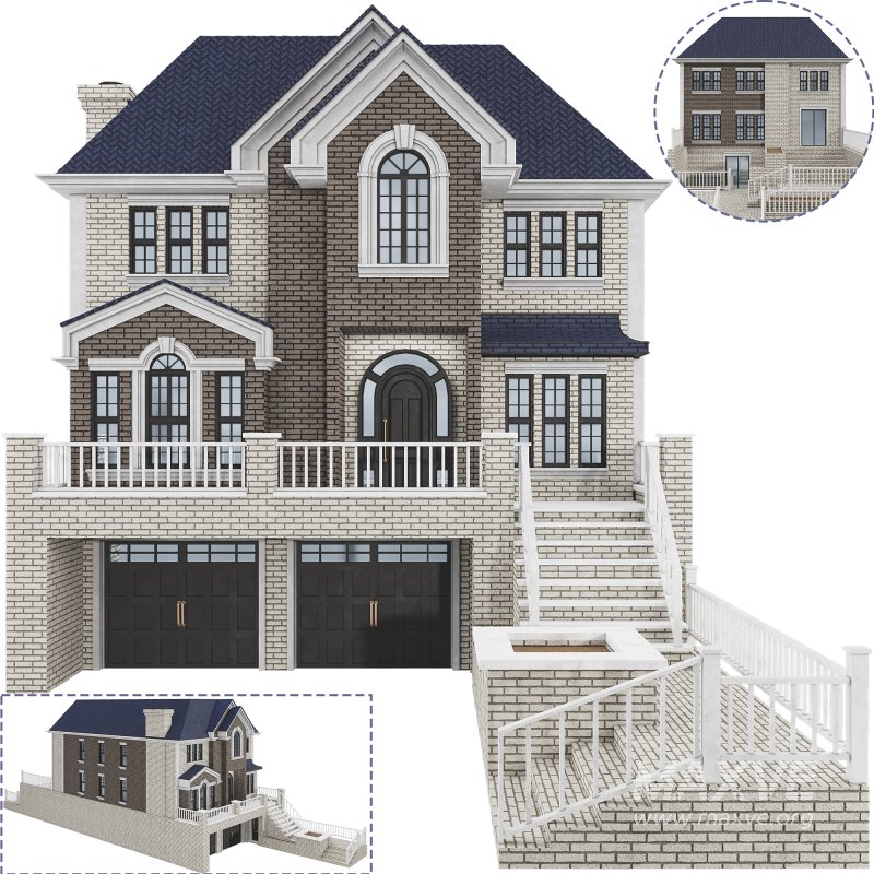 brick house with a pitched roof 01 - Image 1