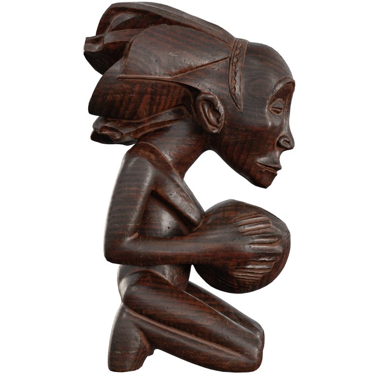 Traditional African Wood Sculpture - Image 5