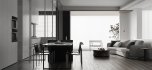 Modern living room and dining room interior scene - Thumbnail 1