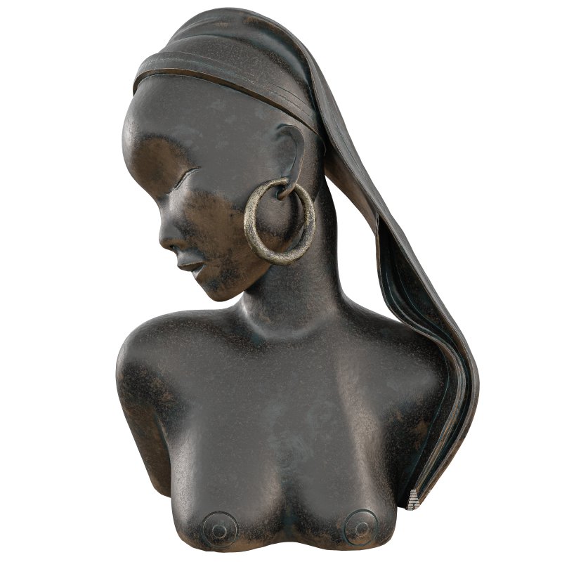 Old African Stone Sattue - Image 1