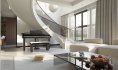 Modern living room and dining room interior scene - Thumbnail 6