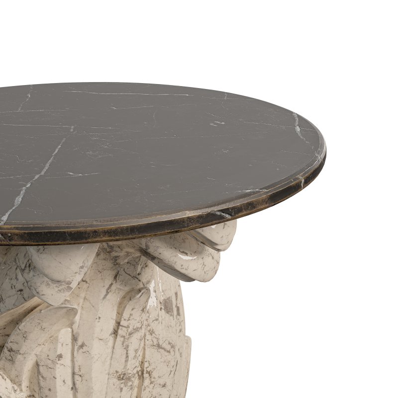 Ornate Baroque Acanthus Leaf Pedestal Table - Image 2