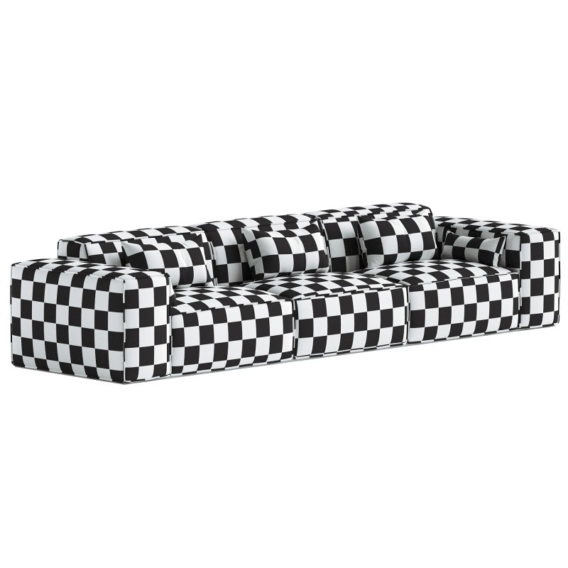 Scandinavian Slipcovered Square Arm Modular Sofa - Image 5