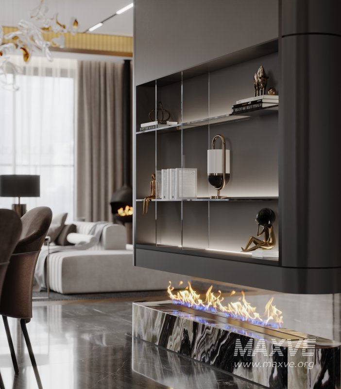 Luxurious living room and dining room - Image 3