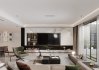 Modern living room and dining room interior scene - Thumbnail 3