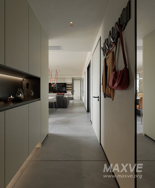 Modern living room and dining room interior scene - Image 2