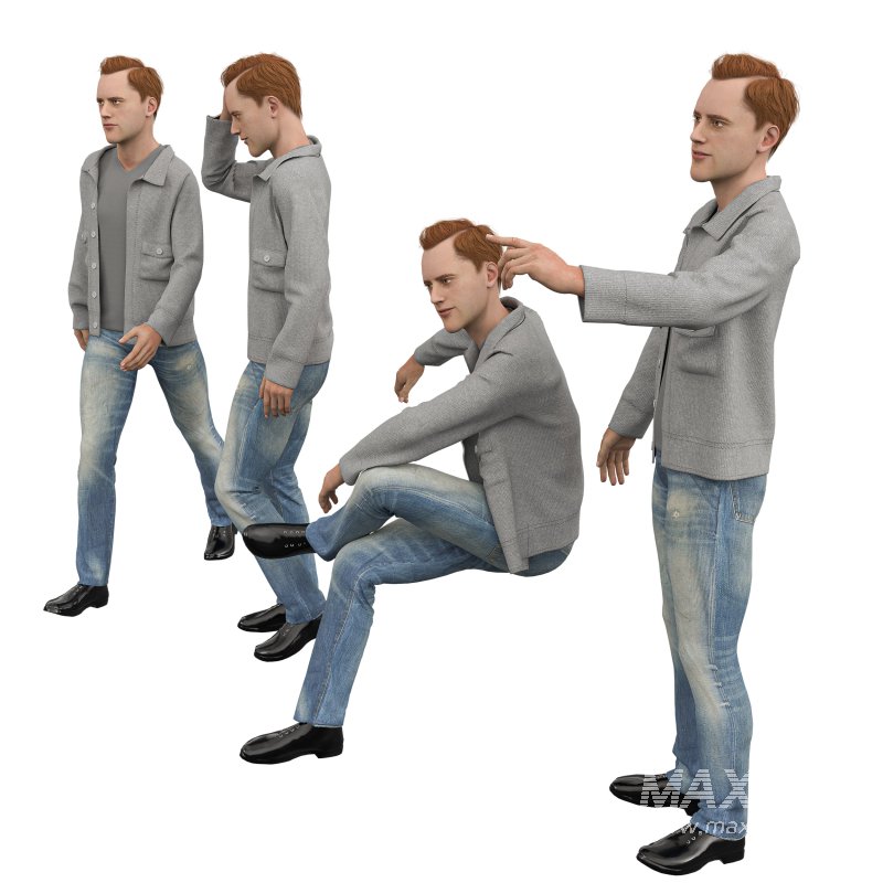 casual man with jacket - Image 5