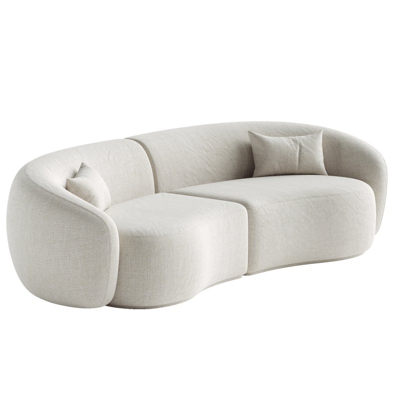 Family Curved Sofa Kassavello - Image 3