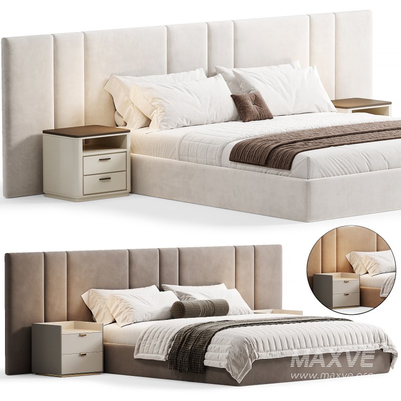 Bed Garda Design with wide headboard By Sensorsleep - Image 4