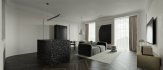 Modern living room and dining room interior scene - Thumbnail 1