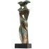 Antique modern abstract Embrace in Bronze - Thumbnail 2