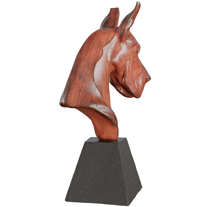 Wooden Dog Head Sculpt - Image 1