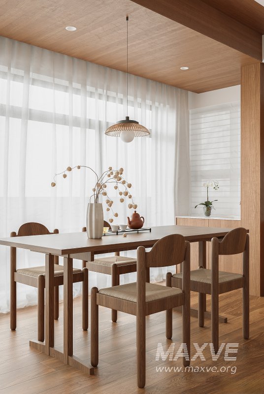 Modern living room and dining room interior scene - Image 10