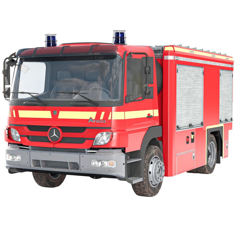 Fire Truck Mercedes Benz Atego - Image 7