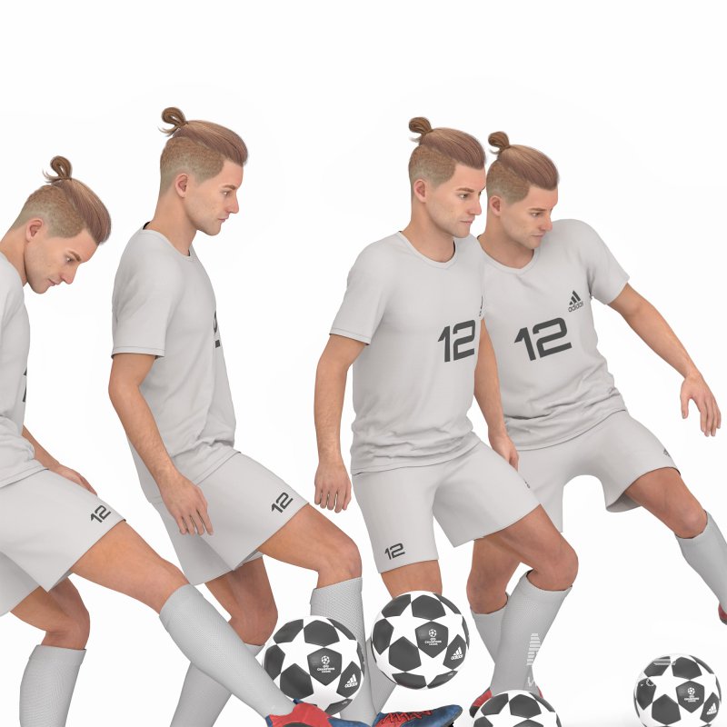 Footbalist Man in 04 poses - Image 2