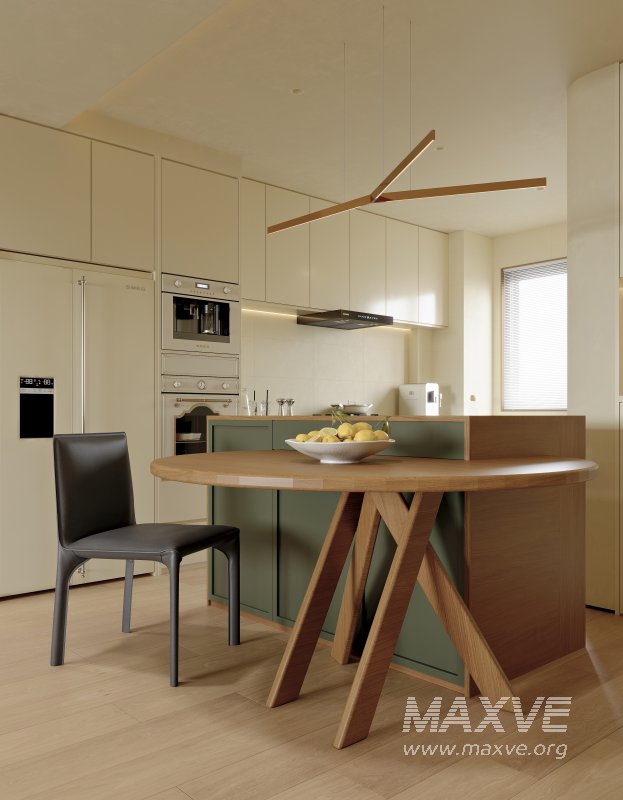 Modern living room and dining room interior scene - Image 6