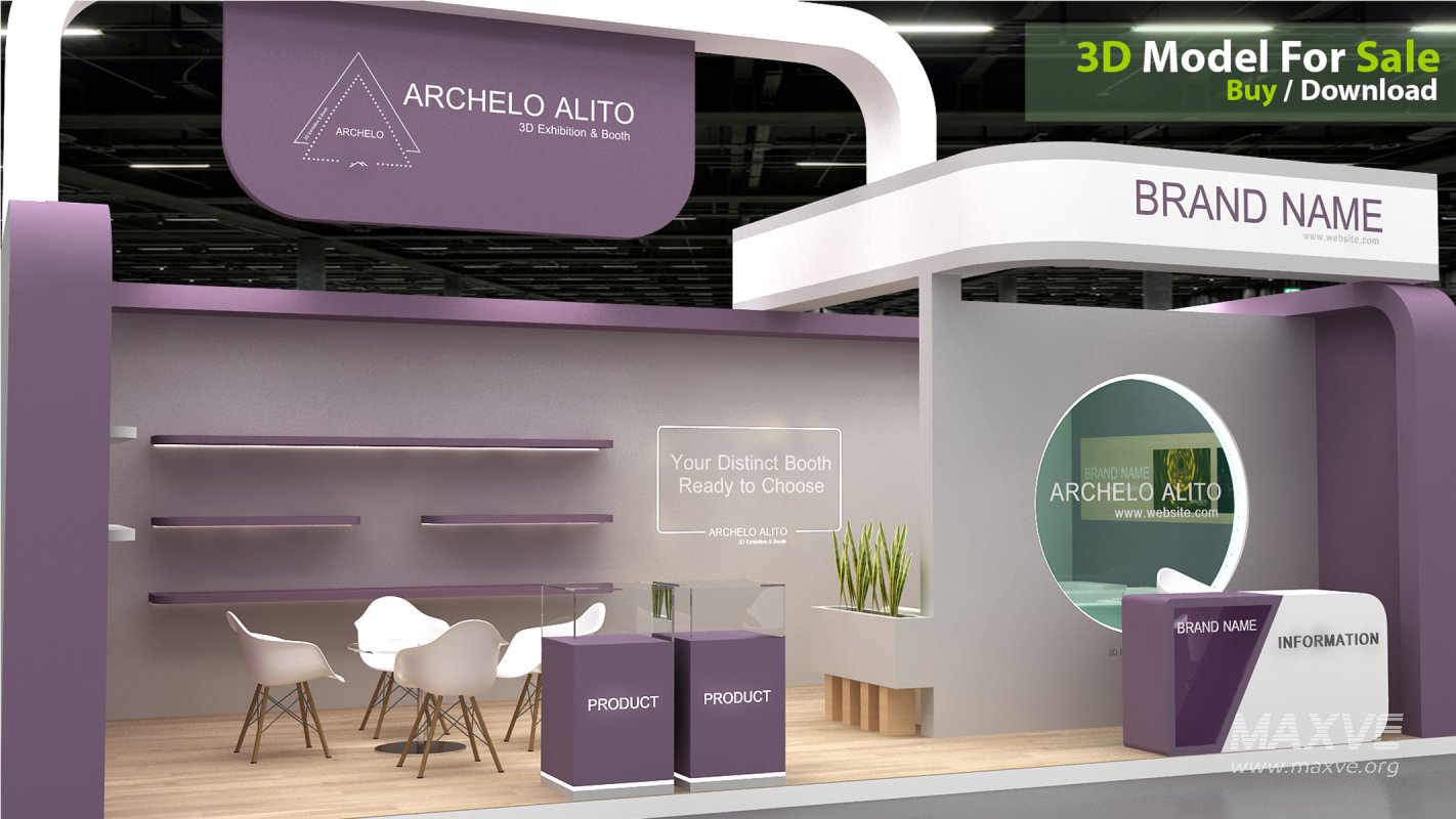 3D Stand Booth Model - Image 3