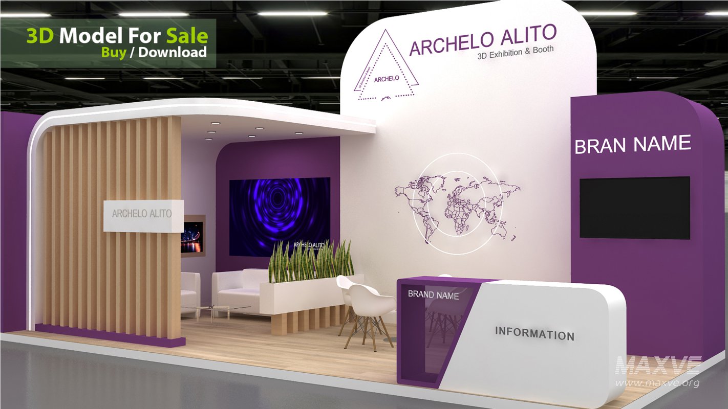 3D Exhibition Booth Model - Image 3