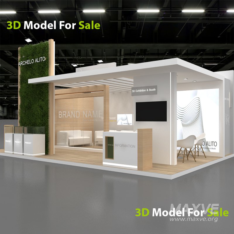 3D Exhibition Booth Model - Image 1