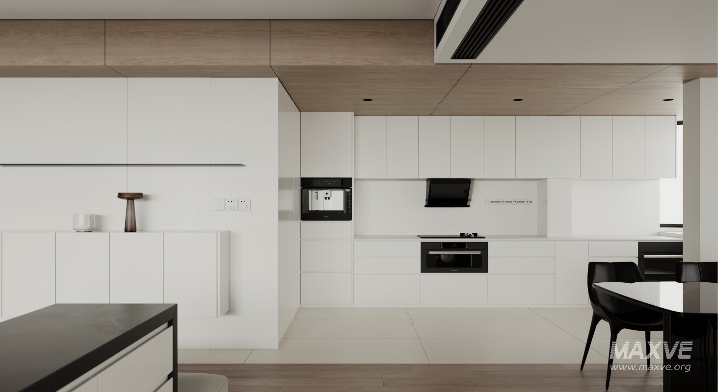 Modern living room and dining room interior scene - Image 3