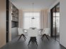 Modern living room and dining room interior scene - Thumbnail 4