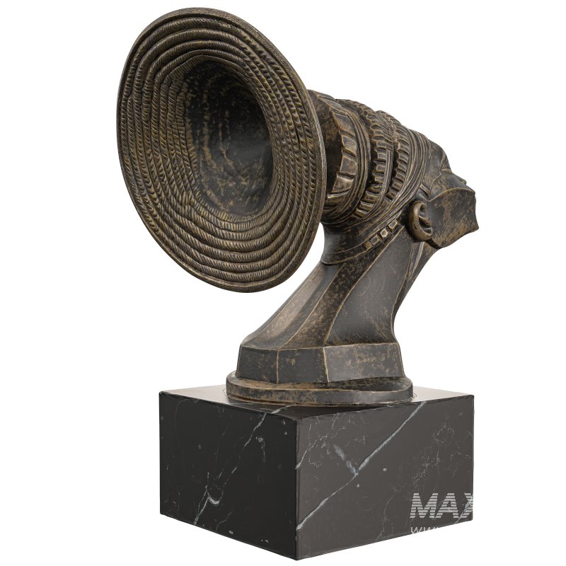 Antique Abstract Art Deco Trumpet Sculpture - Image 1