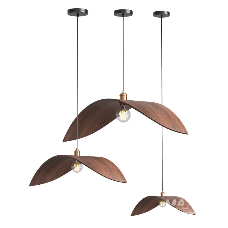 Japandi Wooden Pendant Light - Image 4