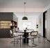 Modern living room and dining room interior scene - Thumbnail 1
