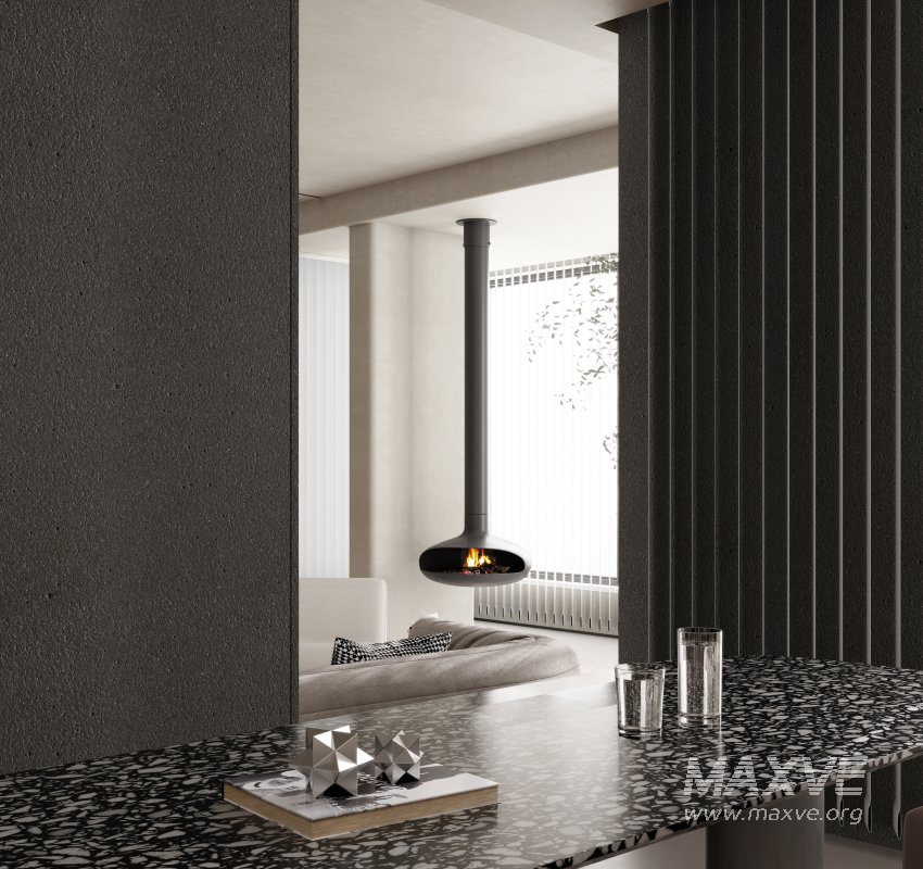 Modern living room and dining room interior scene - Image 8