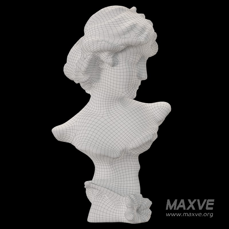 Neoclassical Woman Marble Bust - Image 6