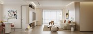 Modern living room and dining room interior scene - Thumbnail 1